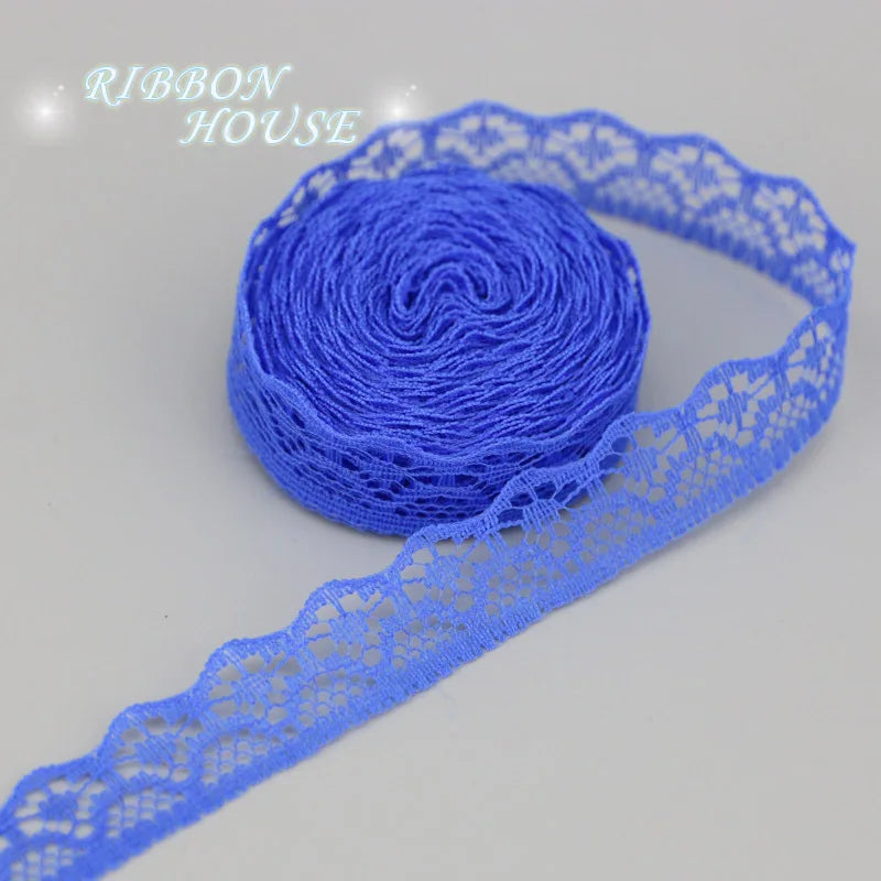 (20 yards/roll) 15mm white Lace fabric Webbing Decoration gift packing Material