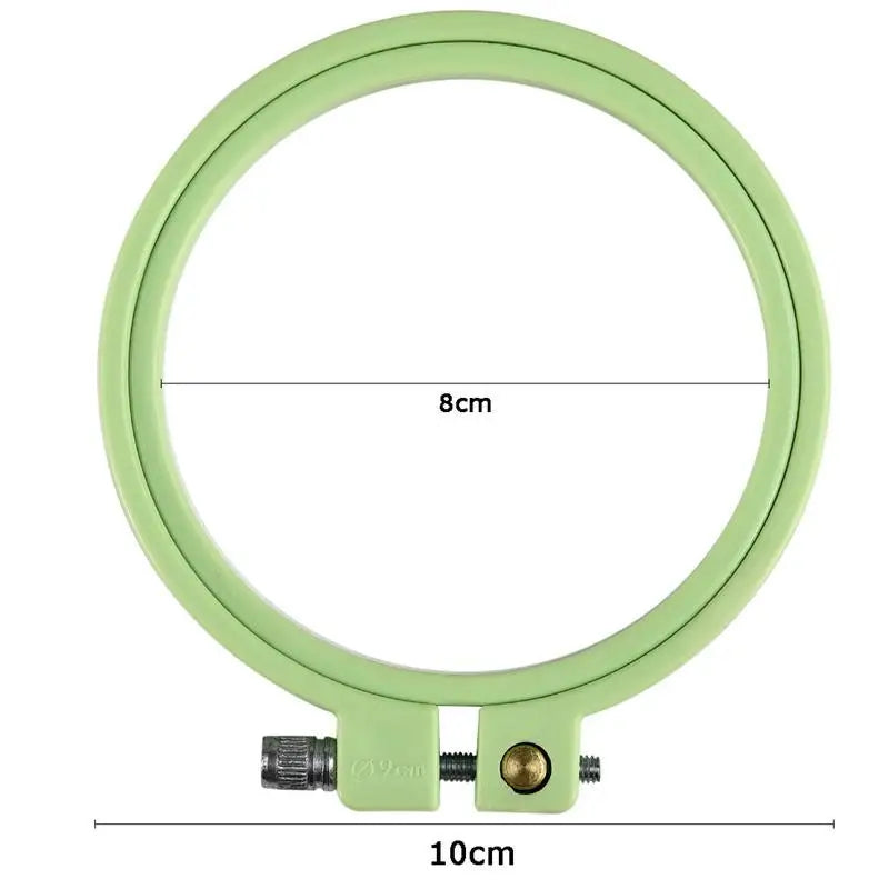 Plastic DIY Embroidery Hoops Square Shape Cross Stitch Frame Ring