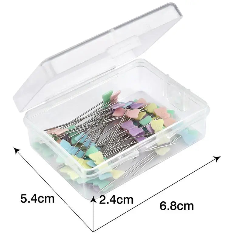 100/50Pcs Patchwork Pins Sewing/Embroidery/Quilting Tools Needle Fixed Metal Button Pins