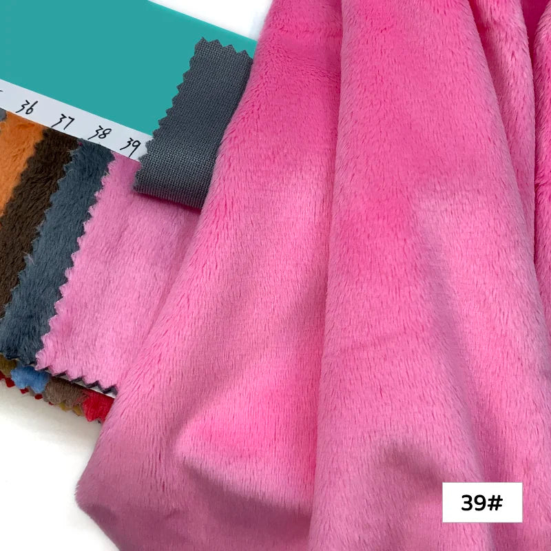 45x50cm 34~66# Plush Fabric 5mm Pile Length 100 Polyester