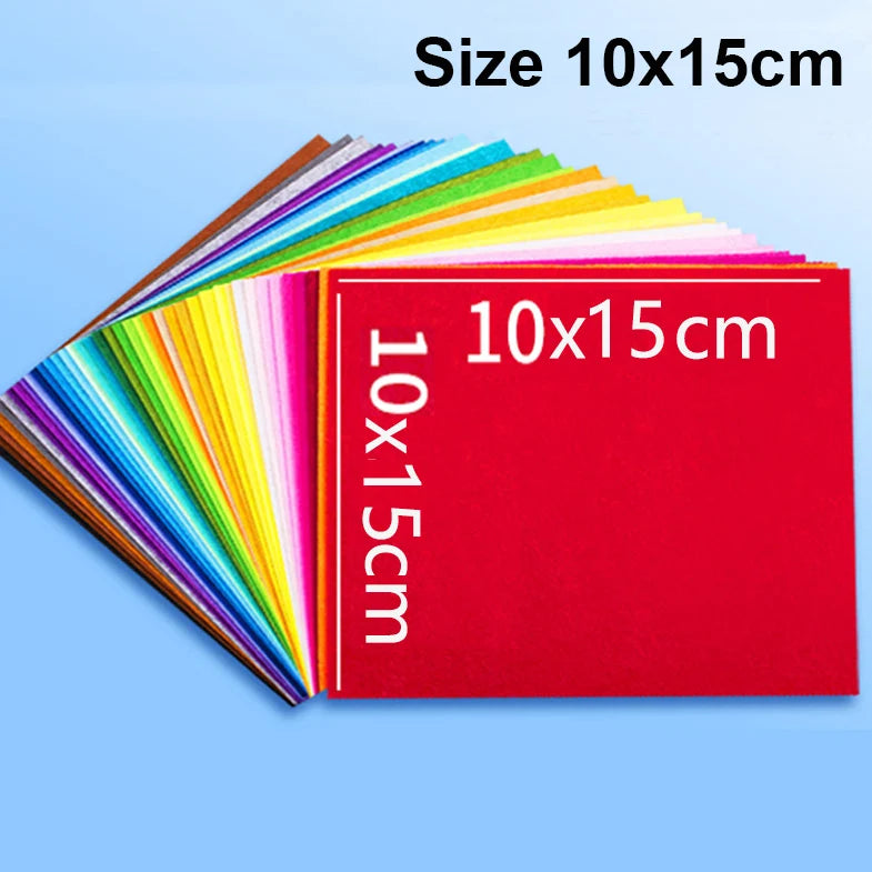 40/20/10Pcs New Felt Fabric Sheet Assorted Color Patchwork Sewing Squares