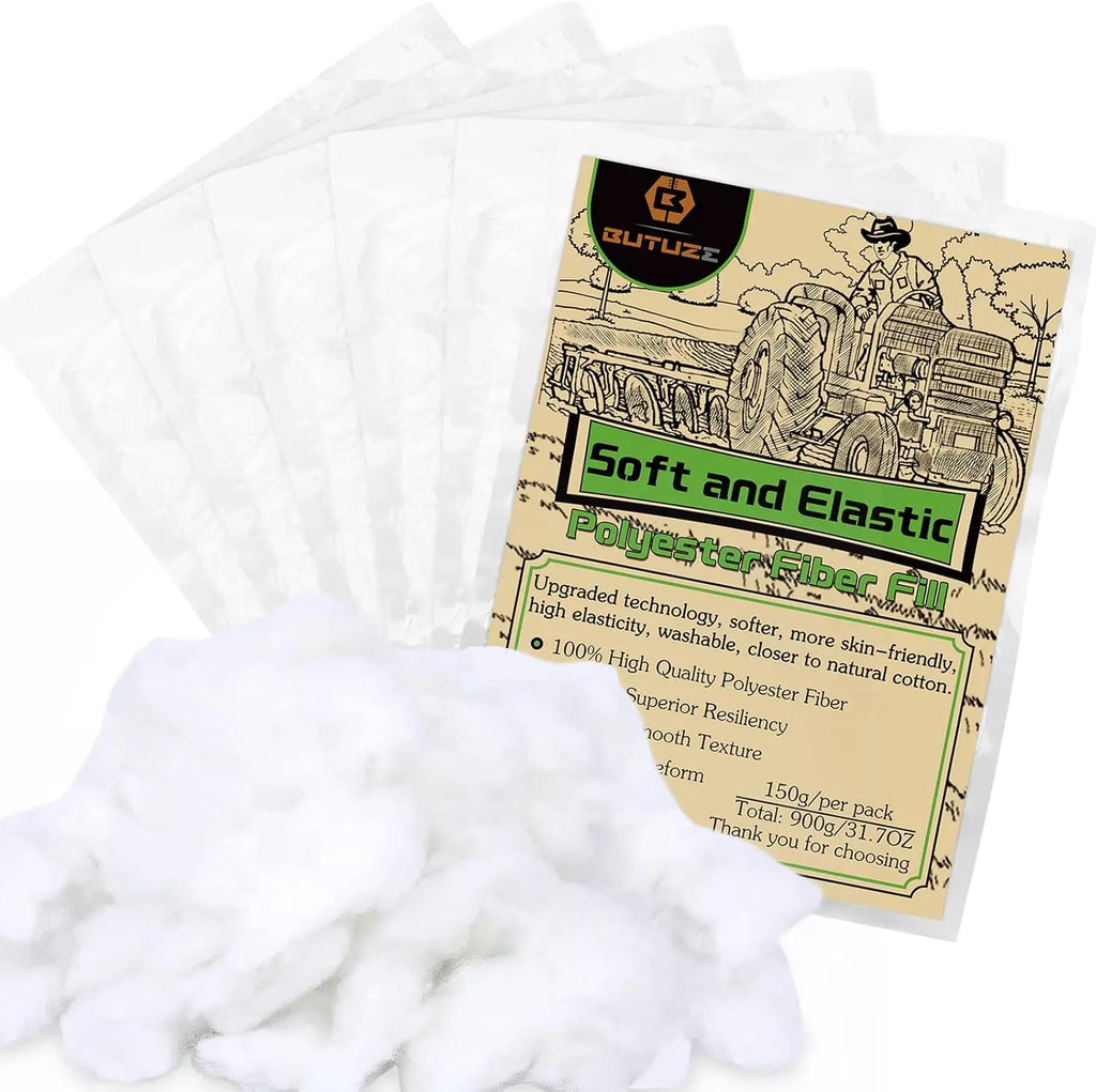 Polyfill Stuffing White High Resilience Premium Fiberfill Crochet Stuffing Craft