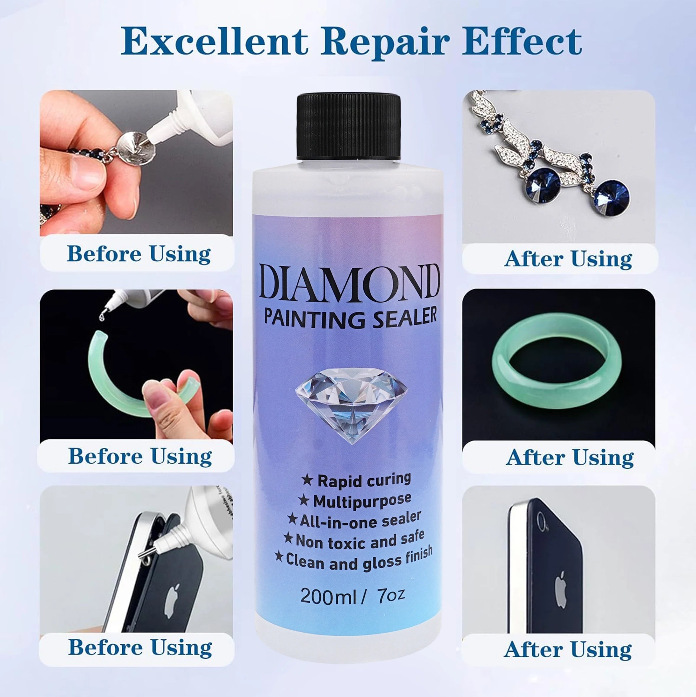 60ML/120ML/200ML Diamond Painting Sealer Conserver Puzzle Glue Diamond Painting