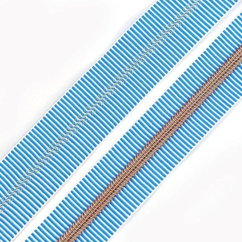 1/2/5Meters 5# Stripe Sewing Coil Zipper for Nylon Zips Bags Garment Decor Zip Tape By Meter Zippers Repair Kit DIY Accessories