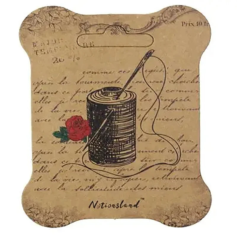 10pcs Paper Thread-Card Embroidery Thread Bobbins/Floss Storage Paper Winding Board 10*7.5cm