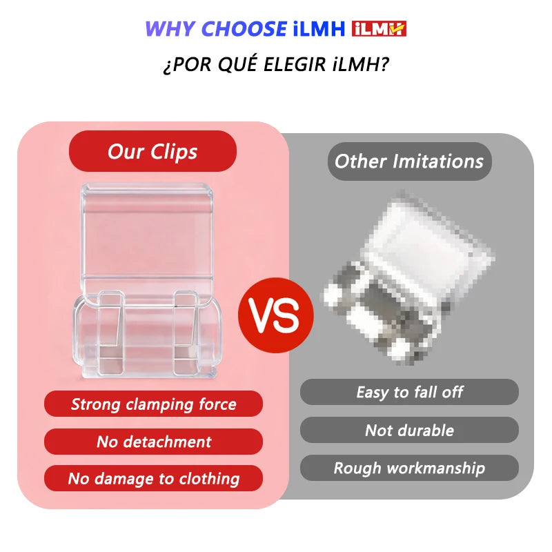 4~10PCS Invisible Leg Shortening, Non-Slip Pants Edge Clip