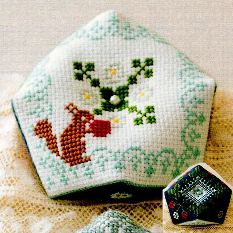 076 Cross-Stitch Kits Pin Needle Cushion Needlework Embroidery Counted Packages