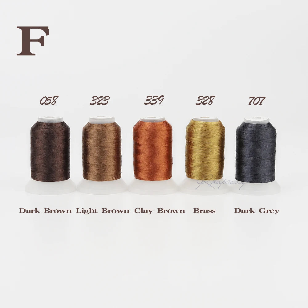 Rhapsody 40WT Polyester Embroidery Machine Thread 550Y 60 Colors