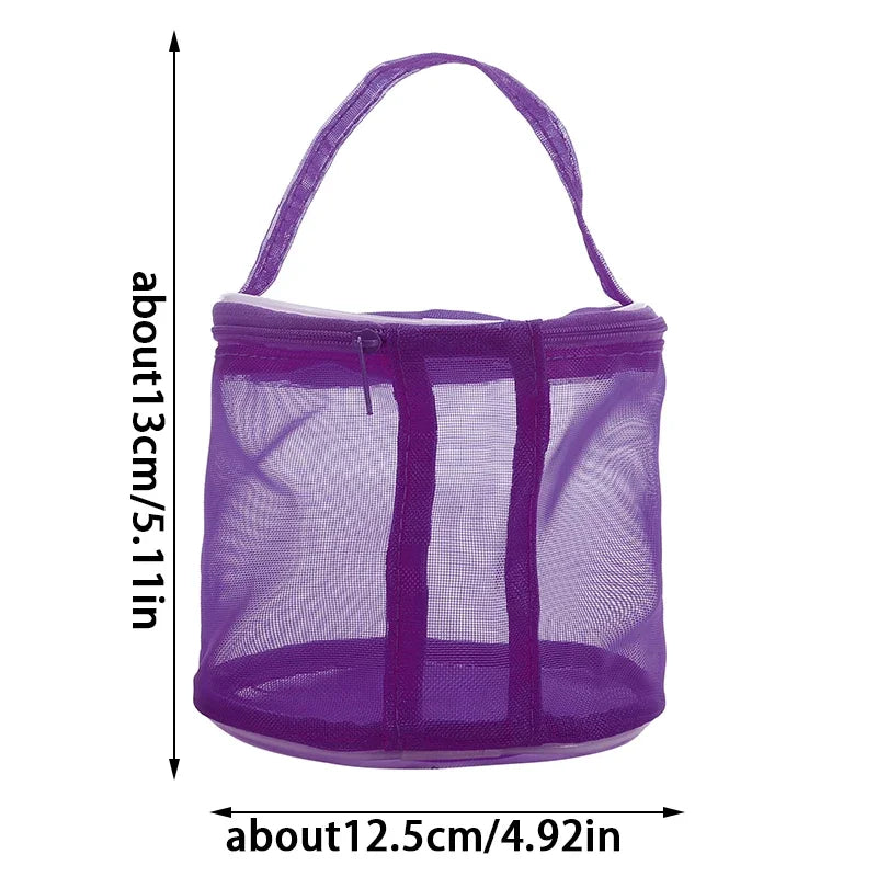1Pc Portable Yarn Storage Bag Hollow Mesh Knitting Wool Yarn