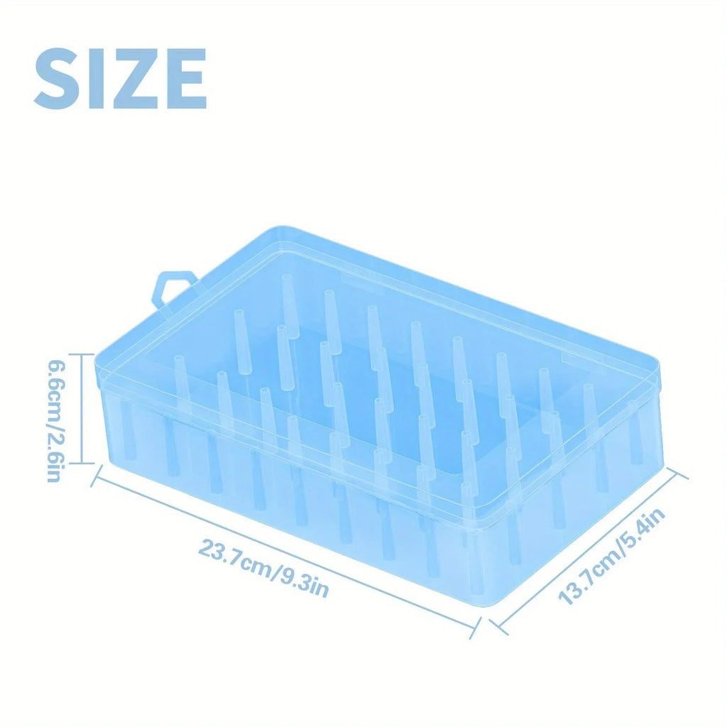 42 roll thread storage box,  transparent  plastic embroidery set