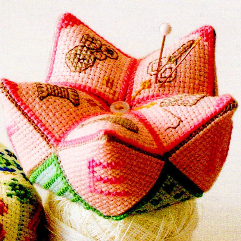 076 Cross-Stitch Kits Pin Needle Cushion Needlework Embroidery Counted Packages