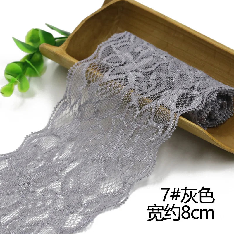 1Meter Elastic Lace Ribbon Crafts Fabric Lace Trimming Home Garment