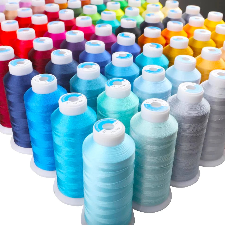High Tenacity Polyester Embroidery Thread Big Roll 80 4000m Colors