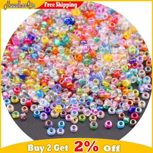 1.5mm-4mm Czech AB Colorful Glass Beads 15/0 12/0 8/0 6/0 Loose Seed beads