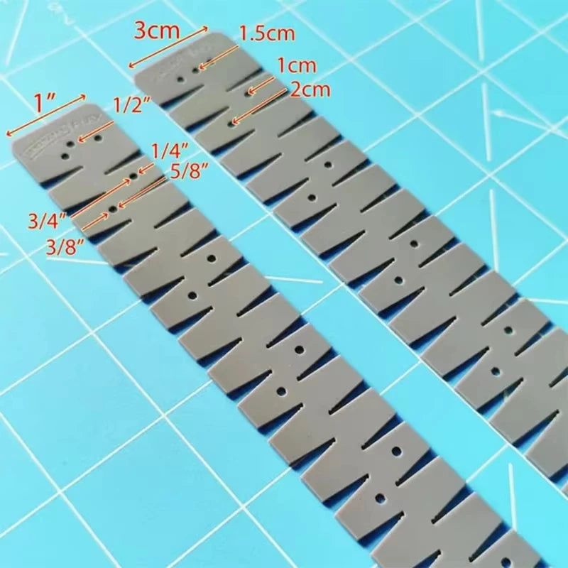 1pc Silicone Hemmer Flexible Sewing Tool Hem Ruler Auxiliary Tool