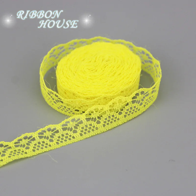 (20 yards/roll) 15mm white Lace fabric Webbing Decoration gift packing Material