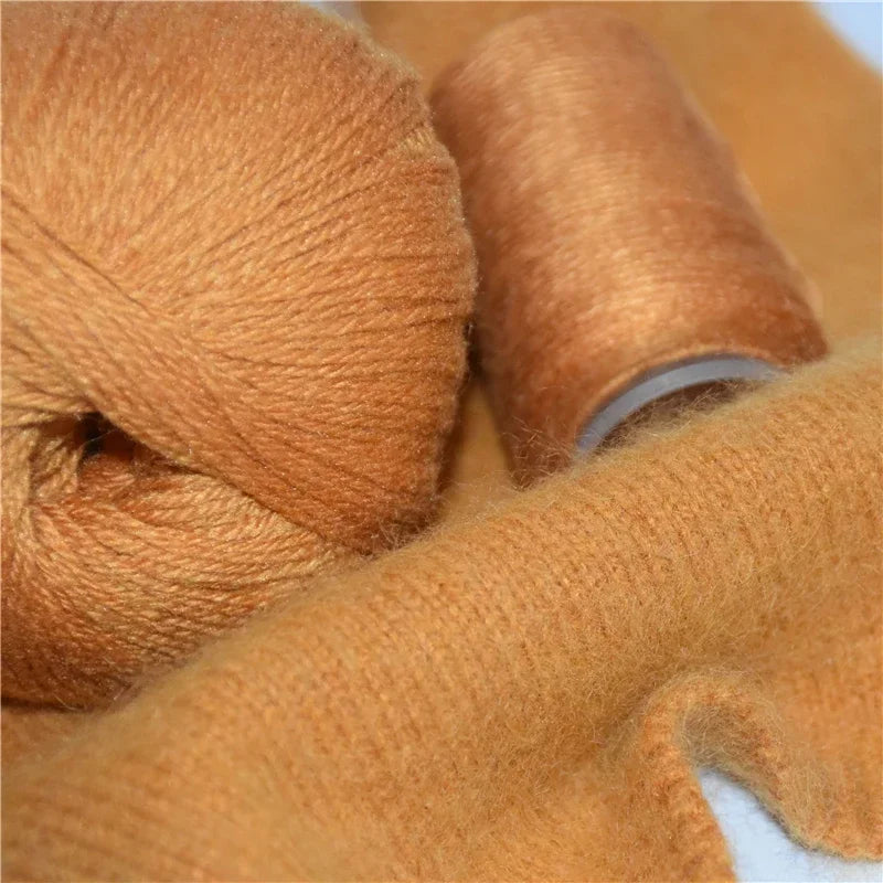 Pure Mongolian Cashmere Yarn Crochet Hand-knitted wool Hand-Weaving Thread 70grams