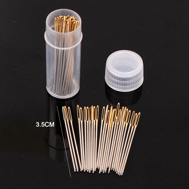 30PCS Cross Stitch Gold Tail Blunt Embroidery Needle Cross Stitch