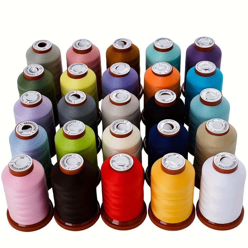 Sewing Threads Kits, 25Colors/1100 Yards Spools, Polyester Sewing Thread Hand/Sewing Machine/Overlock,