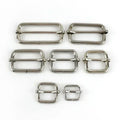 5/10Pc 20-50mm Metal Slides Tri-glides Wire-formed Roller Pin Buckles Strap Slider Adjuster for Bags Garment Leather Accessories