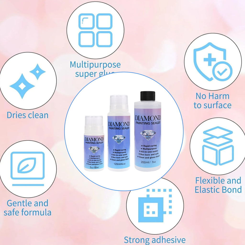 60ML/120ML/200ML Diamond Painting Sealer Conserver Puzzle Glue Diamond Painting