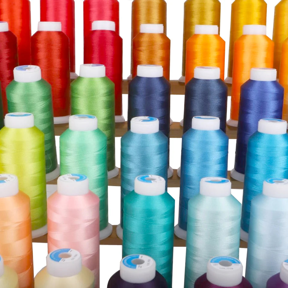 High Tenacity Polyester Embroidery Thread Big Roll 80 4000m Colors