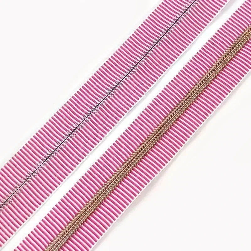 1/2/5Meters 5# Stripe Sewing Coil Zipper for Nylon Zips Bags Garment Decor Zip Tape By Meter Zippers Repair Kit DIY Accessories