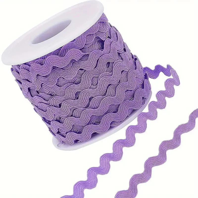 1 Roll 27yd/25m RIC Rac Ribbon Bending Fringe Trim 5mm/0.2 inch