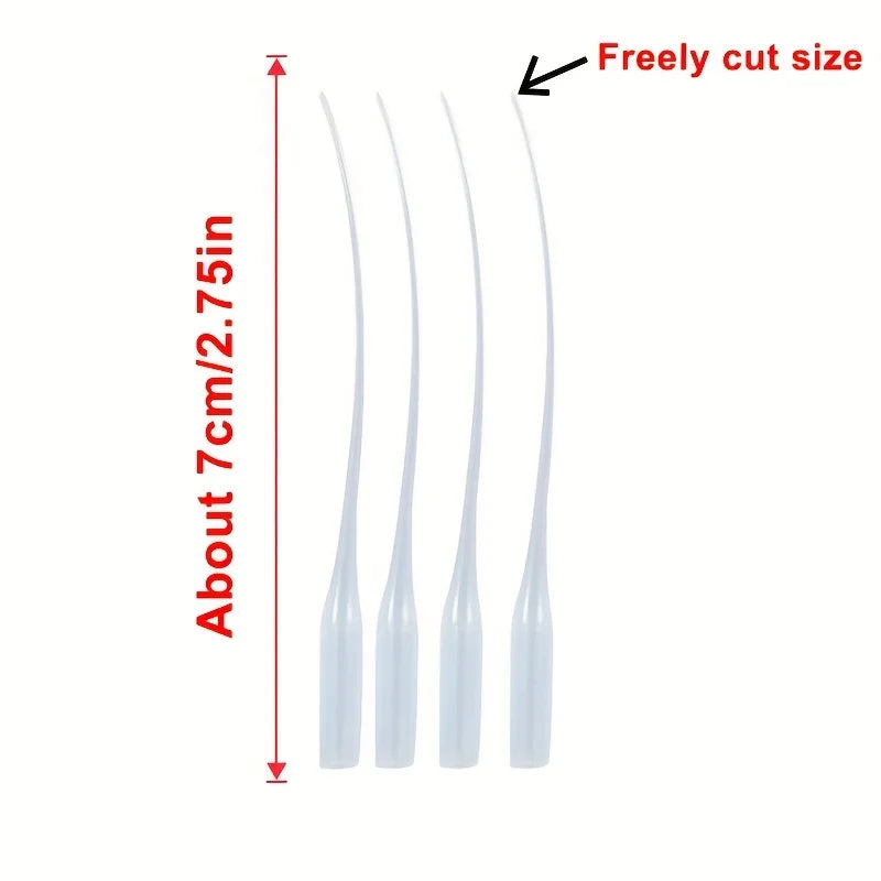 100Pcs Precision Glue Applicators, with Micro Tips and Extenders,Crafts