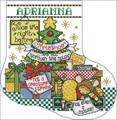Christmas sock , 100% cotton threads Counted Cross stitch sets Kit 4