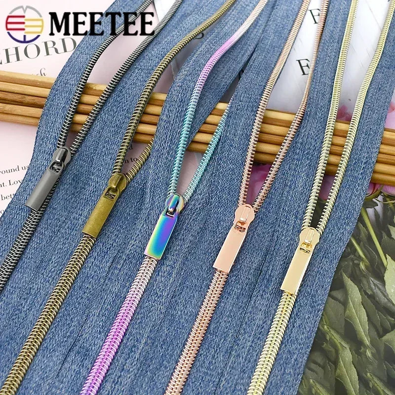 2/3/5M 5# Nylon Zipper Tape Zip Puller Slider Sewing Bag