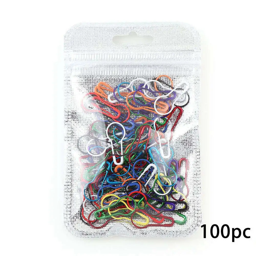 100/300PCS Creative Mix-Color Metal Pin Safety Knitting Tool Cross-Stitch Marker