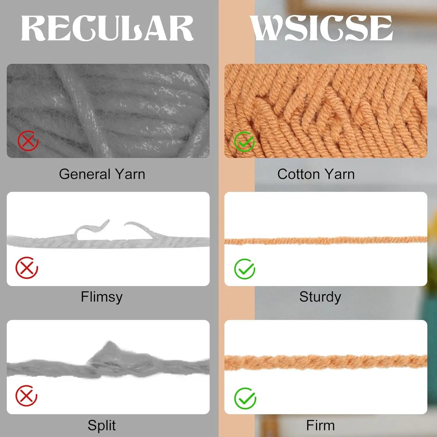 4-Pack Soft Cotton Yarn, 560Yards for Crochet Knitting, Assorted Colors,