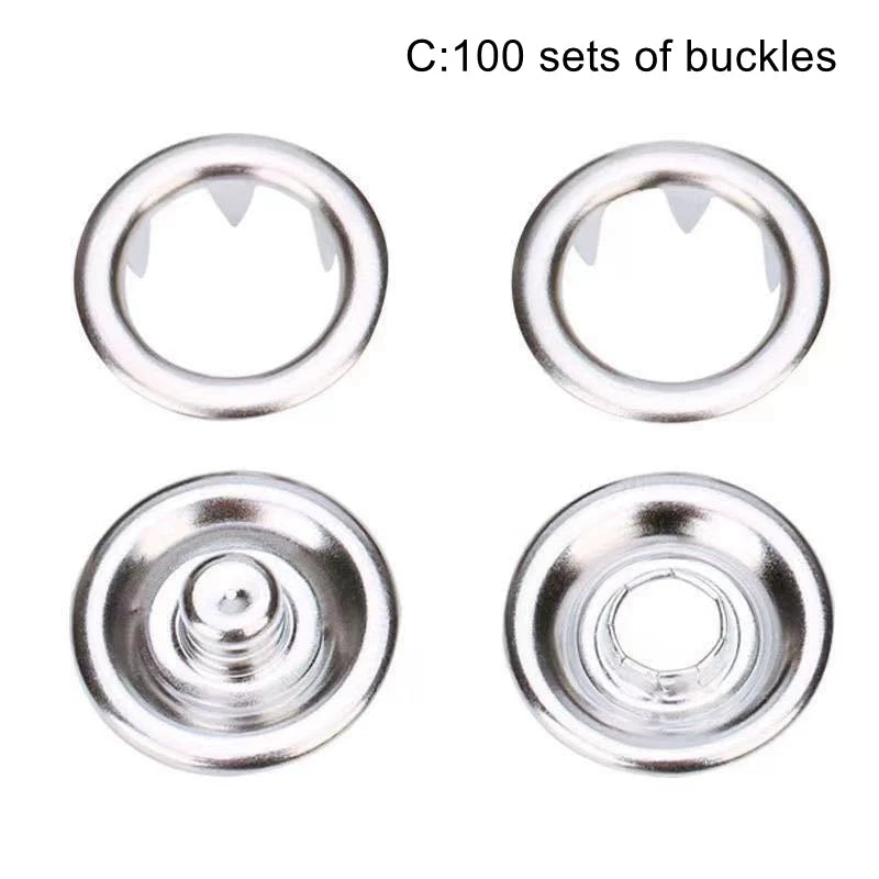 Snaps Buttons Pliers Set Snap Fasteners Sewing Buttons Press Studs