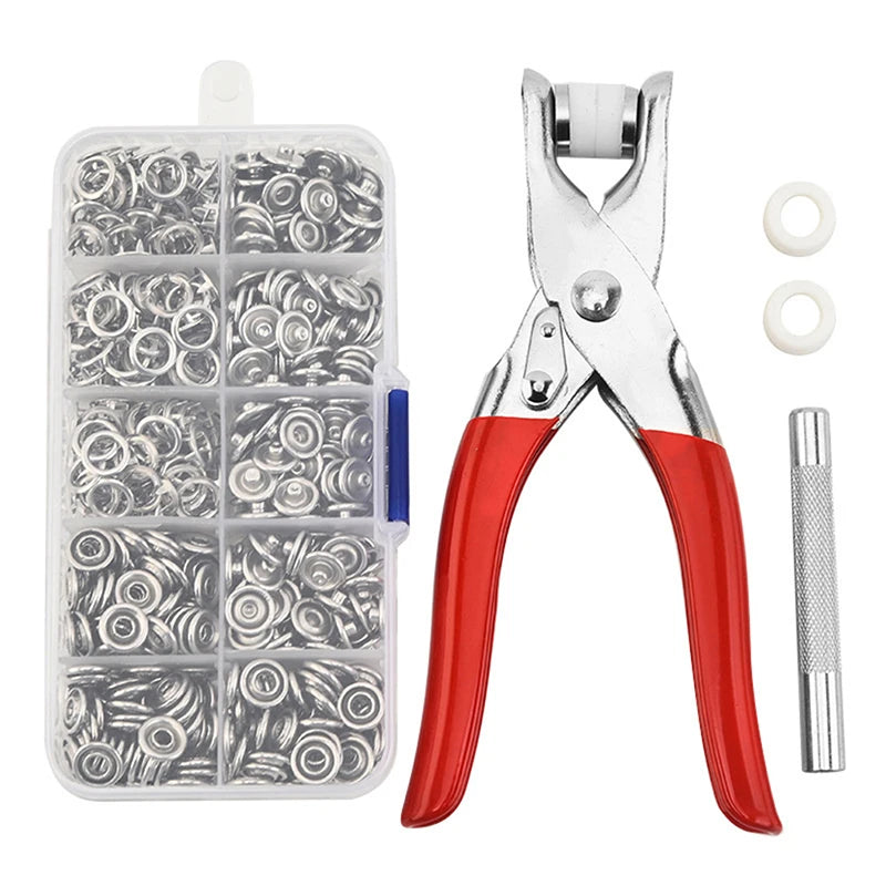 Snaps Buttons Pliers Set Snap Fasteners Sewing Buttons Press Studs