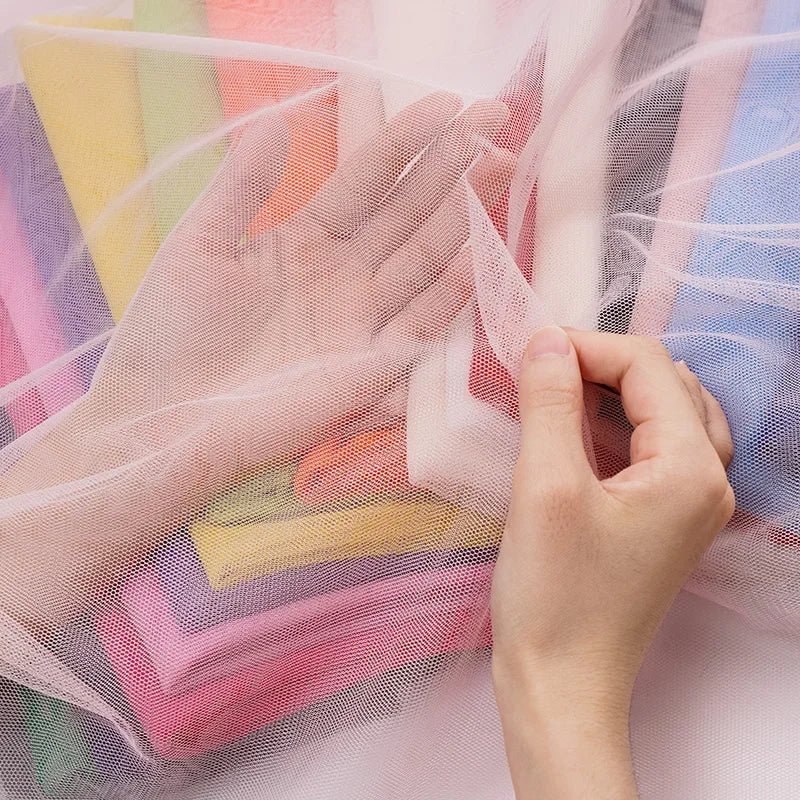 Soft Mesh Tulle Fabric Sewing Wedding Decorations Curtains 1m/5m/10m