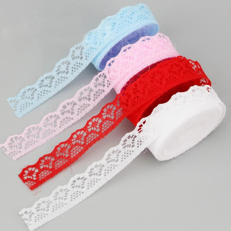 (20 yards/roll) 15mm white Lace fabric Webbing Decoration gift packing Material