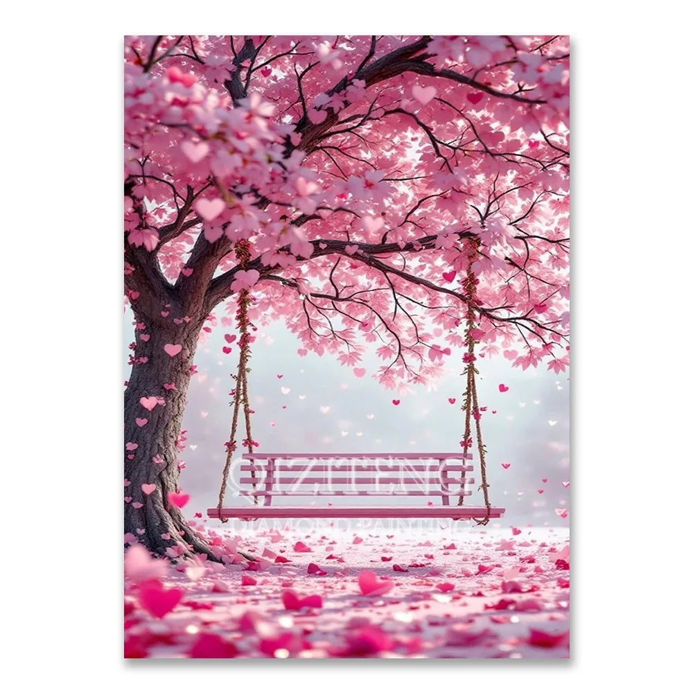 European Architecture 5D DIY Diamond Painting Kit Natural Landscape
