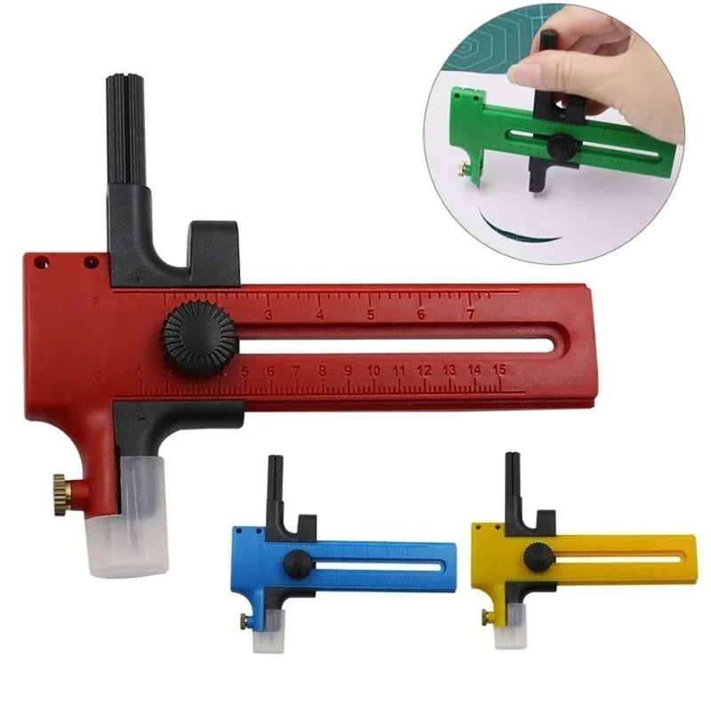 1PCS Circle Cutter Adjustable Circular Cutting Tool for Making Fabric Crafts