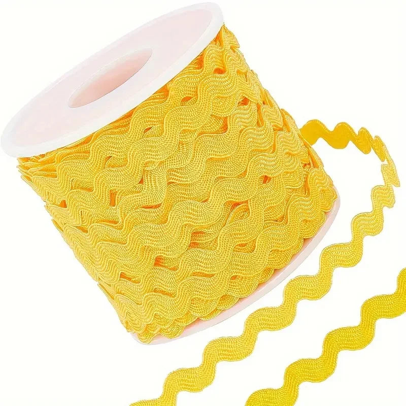 1 Roll 27yd/25m RIC Rac Ribbon Bending Fringe Trim 5mm/0.2 inch