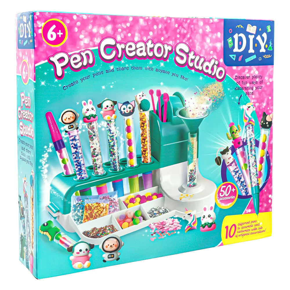 Kids DIY Pen Creator Studio Set-Educational Toy Make Custom Pens