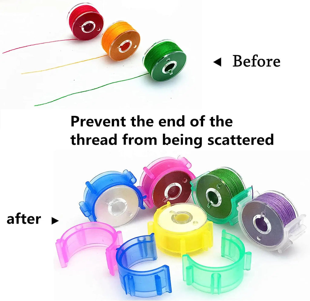 5-20PCS Bobbin Thread Huggers Clamps Holder Keep Spools From Unwinding