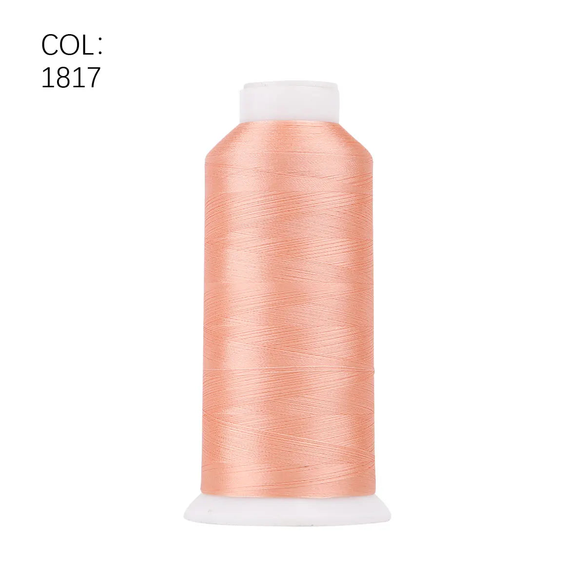 High Tenacity Polyester Embroidery Thread Big Roll 80 4000m Colors