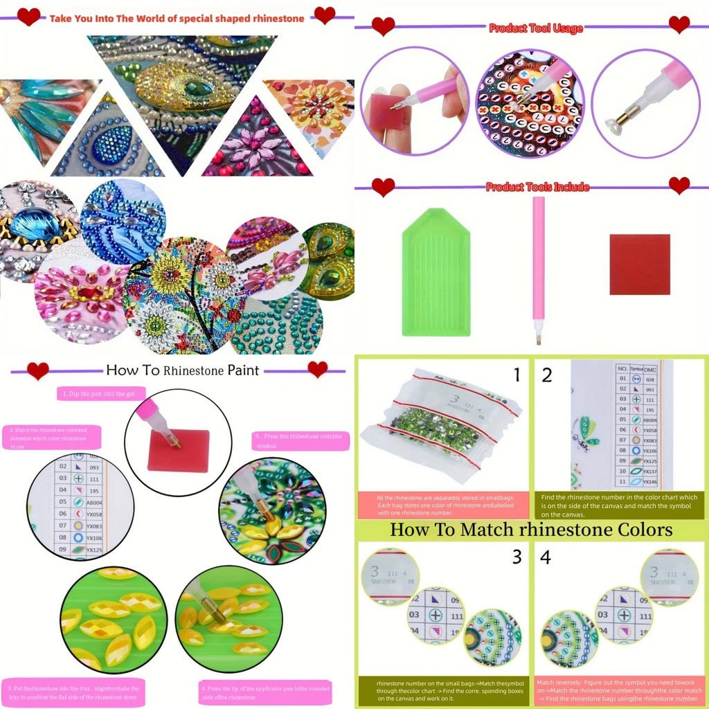 1Pc Diamond Painting kit tissue box Animal Pattern Bedroom display