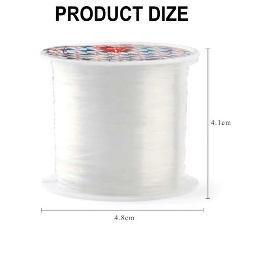 100M Plastic Crystal Beading Fishing Line No Elastic Jewelry Wire