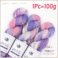 1Pc 100g/roll Merino Wool Yarn Handmade Dyed Sweater Baby 270M