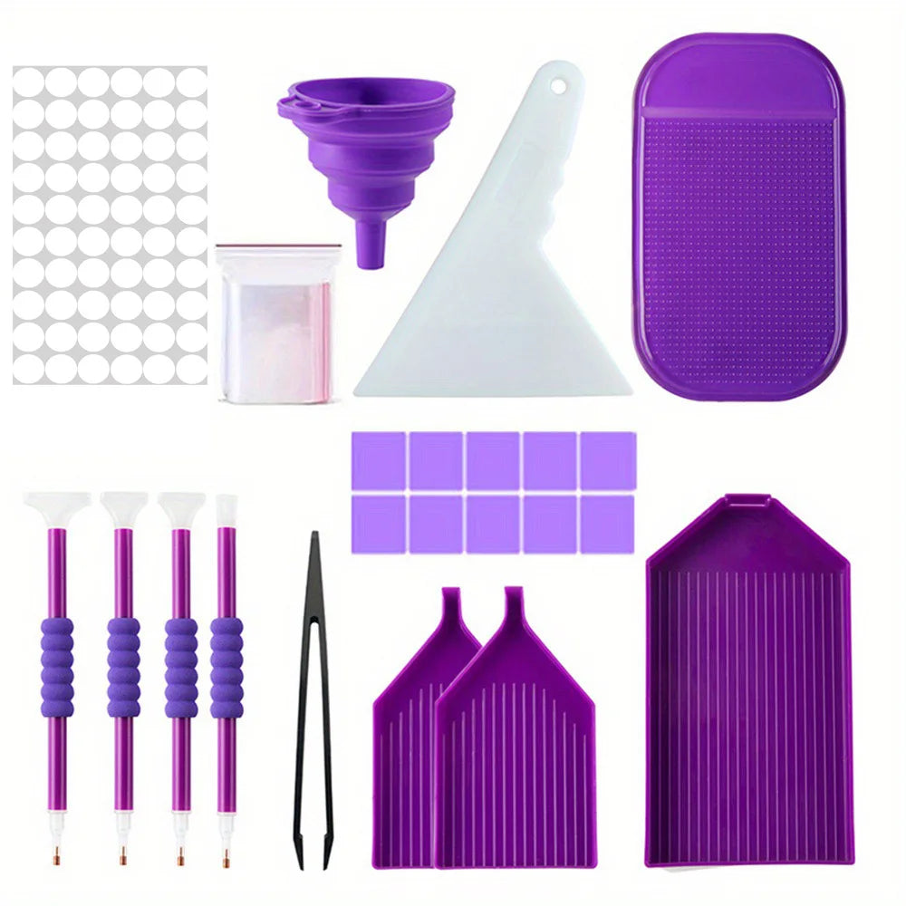 60 Grids Diamond Painting Tools Kits Diamond Paint Accessories Container
