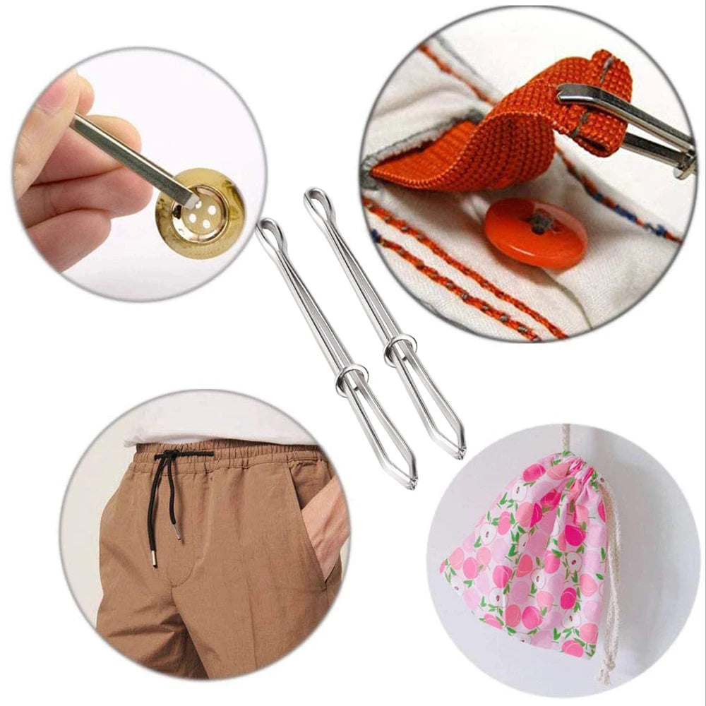 S/Lot Stainless 2 PC Steel Garment Clips