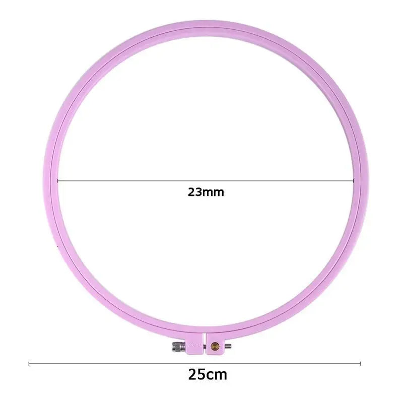 Plastic DIY Embroidery Hoops Square Shape Cross Stitch Frame Ring