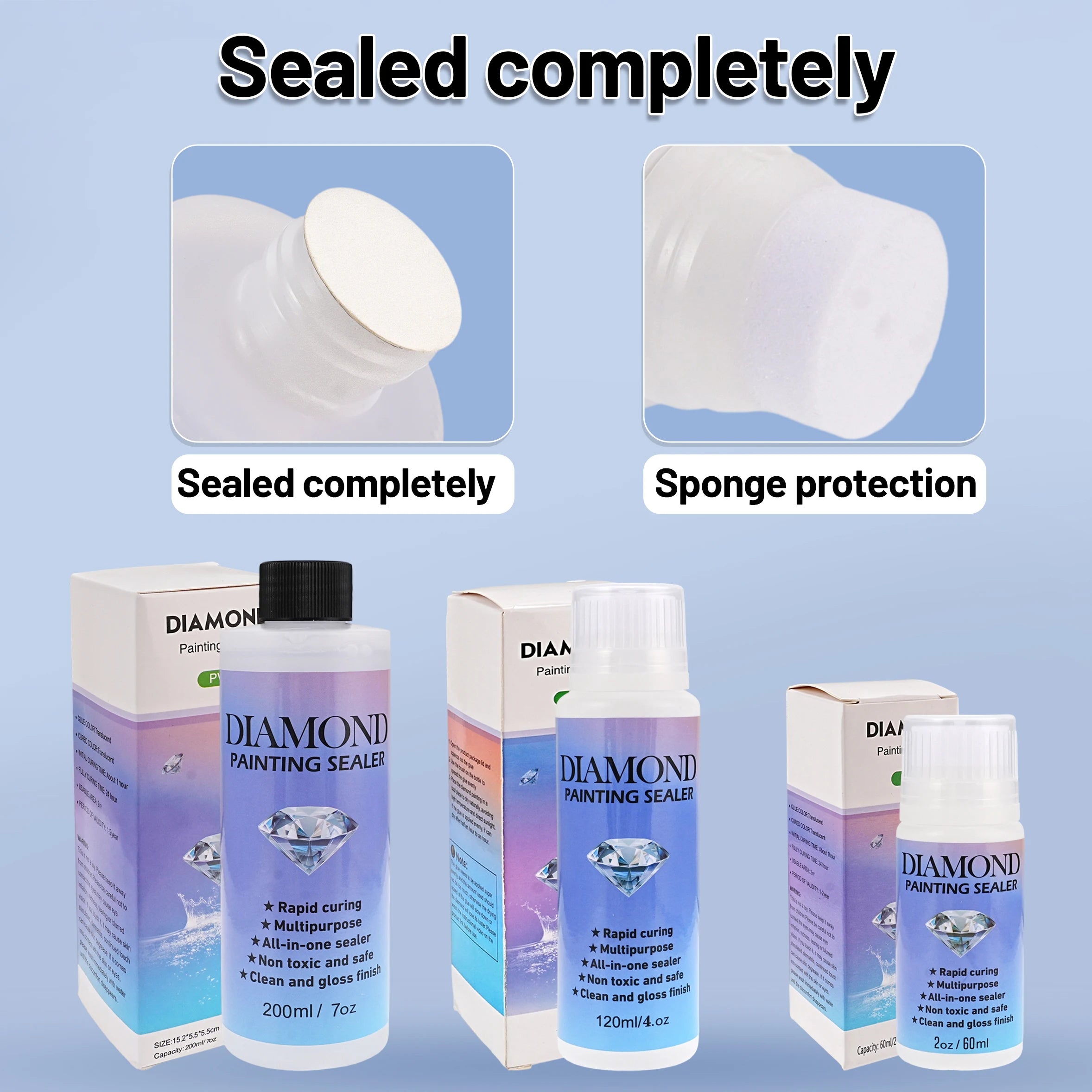60ML/120ML/200ML Diamond Painting Sealer Conserver Puzzle Glue Diamond Painting